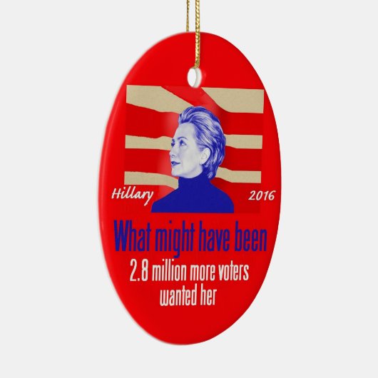 Hillary CLINTON Ornament (Rechts)