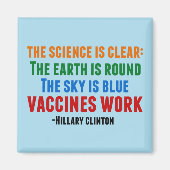 Hillary Clinton over vaccineren Magneet (Voorkant)