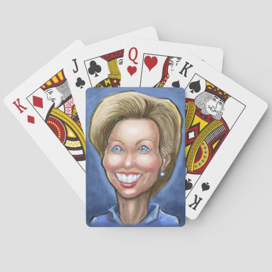 Hillary Clinton Pokerkaarten (Achterkant)