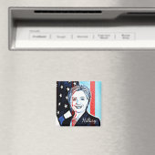 Hillary Clinton Portrait Pop Kunstmagneet Magneet (Insitu (Vaatwasser))