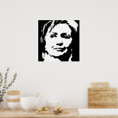 Hillary Clinton Poster (Keuken)