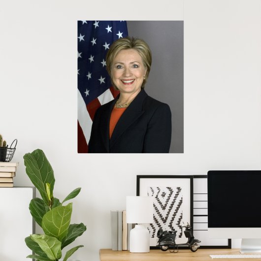 Hillary Clinton Poster (Thuiskantoor)