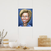 Hillary Clinton Poster (Keuken)