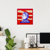 Hillary Clinton POSTER afdrukken (Thuiskantoor)