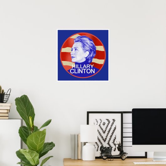 Hillary Clinton POSTER afdrukken (Thuiskantoor)
