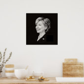 Hillary Clinton POSTER afdrukken (Keuken)