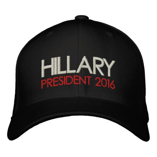 HILLARY CLINTON President 2016 Geborduurde Pet (Voorkant)