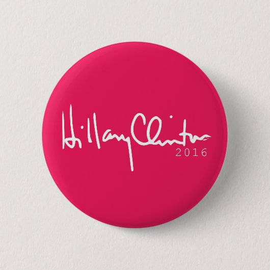 Hillary Clinton President 2016 Pinback Button (Voorkant)