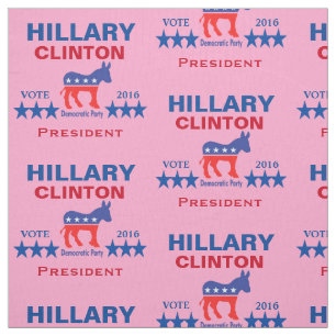 Hillary Clinton President 2016 Roze Stof