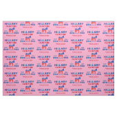 Hillary Clinton President 2016 Roze Stof (Fat Quarter)