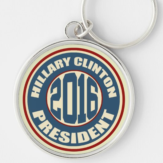 Hillary Clinton President 2016 Sleutelhanger (Voorkant)