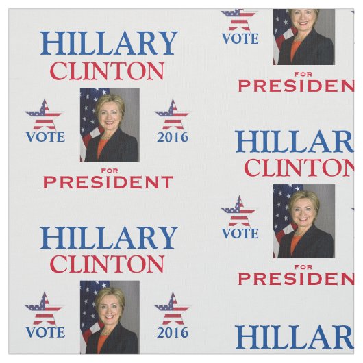 Hillary Clinton President 2016 Stof (Swatch)