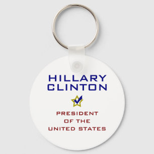 Hillary Clinton President V2 Sleutelhanger