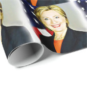 Hillary Clinton-President van USA_ Cadeaupapier (Rol Hoek)