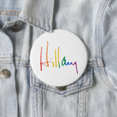 HILLARY CLINTON PRIDE -.png Ronde Button 4,0 Cm (In situ)