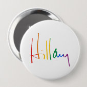 HILLARY CLINTON PRIDE -.png Ronde Button 4,0 Cm (Voorkant /achterkant)