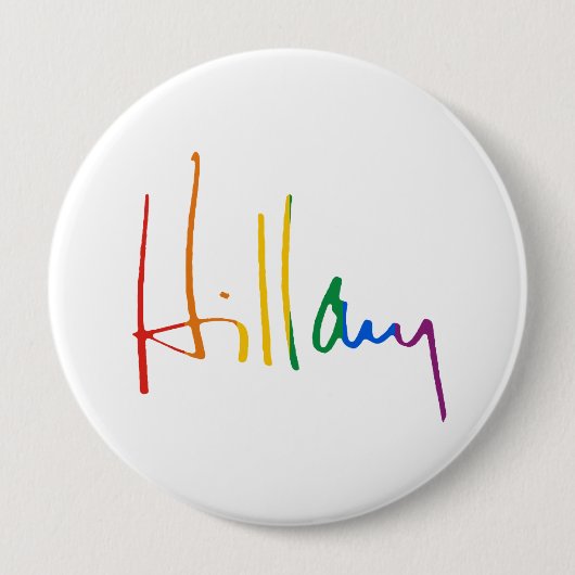 HILLARY CLINTON PRIDE -.png Ronde Button 4,0 Cm (Voorkant)