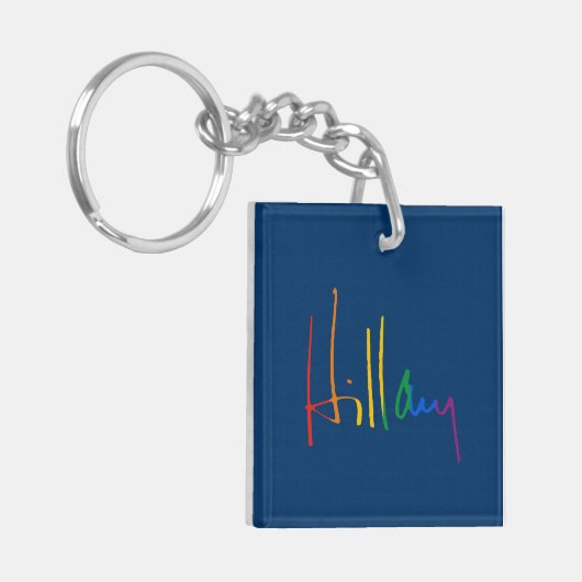 HILLARY CLINTON PRIDE SLEUTELHANGER (Voorkant Links)
