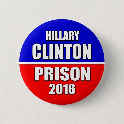 "HILLARY CLINTON PRISON 2016" 2,25-inch Ronde Button 5,7 Cm (Voorkant)