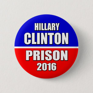 "HILLARY CLINTON PRISON 2016" 2,25-inch Ronde Button 5,7 Cm