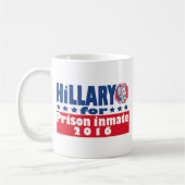 Hillary Clinton Prison Inmate 2016 Koffiemok (Links)
