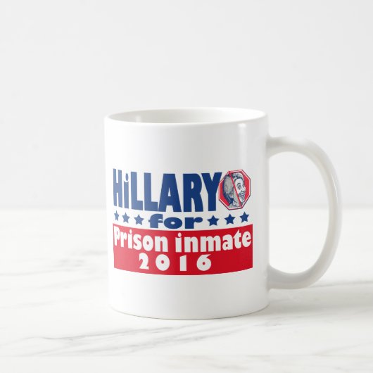 Hillary Clinton Prison Inmate 2016 Koffiemok (Rechts)