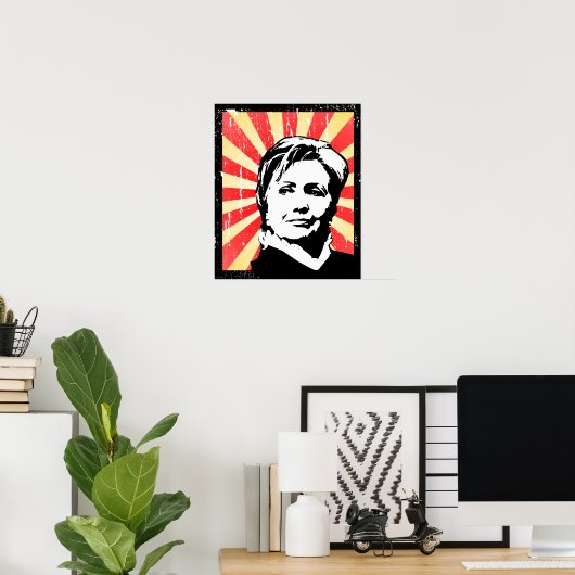 HILLARY CLINTON PROPAGANDA POSTER (Thuiskantoor)