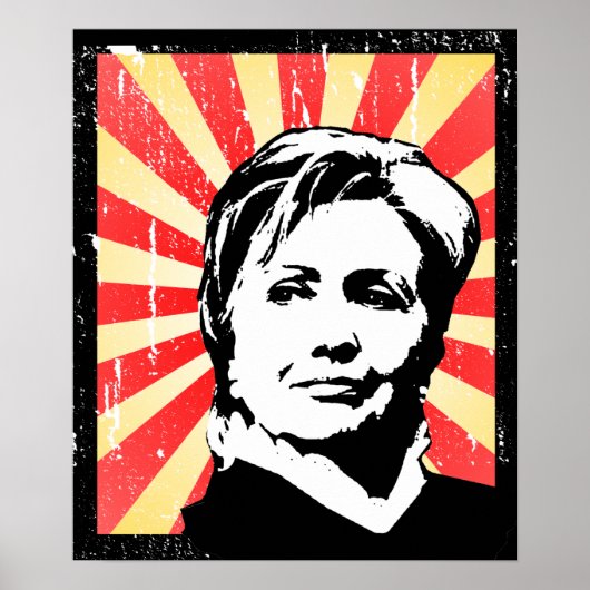 HILLARY CLINTON PROPAGANDA POSTER (Voorkant)