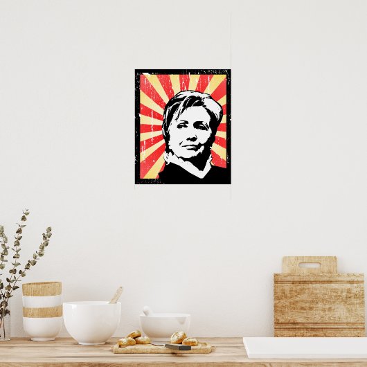 HILLARY CLINTON PROPAGANDA POSTER (Keuken)