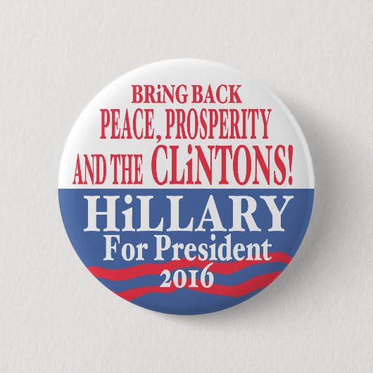 Hillary Clinton Provoorspoed 2016 Ronde Button 5,7 Cm (Voorkant)