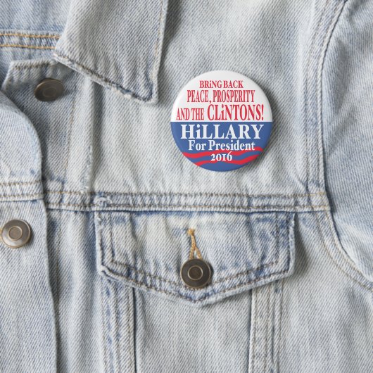 Hillary Clinton Provoorspoed 2016 Ronde Button 5,7 Cm (In situ)