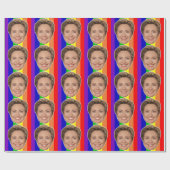 Hillary Clinton Rainbow Wrapping Paper Cadeaupapier (Vlak)