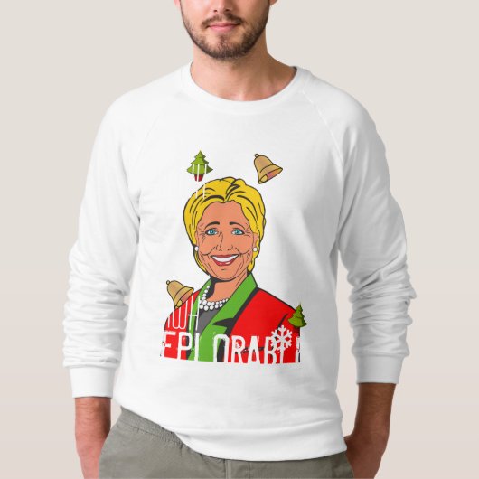 Hillary Clinton Red Ugly KerstSweater Trui (Voorkant)