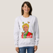 Hillary Clinton Red Ugly KerstSweater Trui (Voorkant volledig)