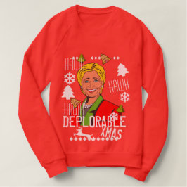 Hillary Clinton Red Ugly KerstSweater Trui
