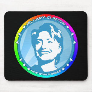 hillary clinton. regenboog. muismat