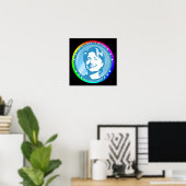 hillary clinton. regenboog. poster (Thuiskantoor)