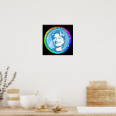 hillary clinton. regenboog. poster (Keuken)