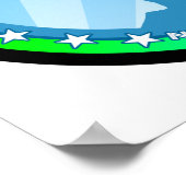 hillary clinton. regenboog. poster (Hoek)