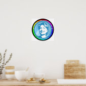 hillary clinton. regenboog. poster (Keuken)