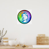 hillary clinton. regenboog. poster (Keuken)