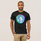 hillary clinton. regenboog. t-shirt (Voorkant volledig)
