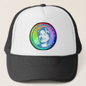 hillary clinton regenboog trucker pet (Voorkant)
