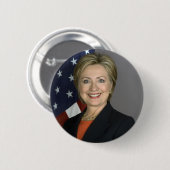 Hillary Clinton Ronde Button 5,7 Cm (Voorkant /achterkant)