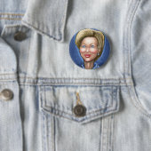 Hillary Clinton Ronde Button 5,7 Cm (In situ)