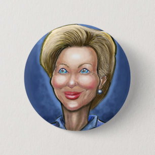 Hillary Clinton Ronde Button 5,7 Cm