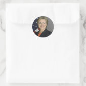 Hillary Clinton Ronde Sticker (Tas)