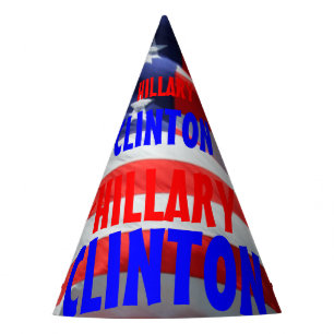 Hillary Clinton Running President American Flag Feesthoedjes