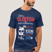 Hillary Clinton "Sky is the Limit" Quote T-shirt (Voorkant)