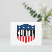 hillary clinton sterren en strepen briefkaart (Staand voorkant)